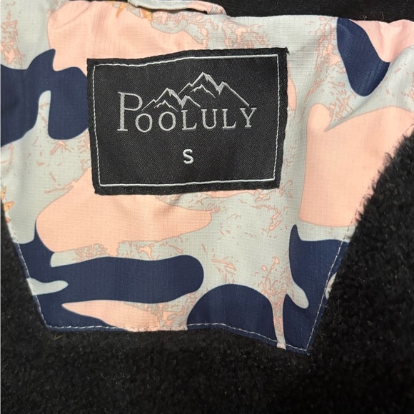 Pooluly Women’s Camo Snow/ski Jacket Pink Blue Floral Insulated Hooded Size sm - Picture 5 of 15